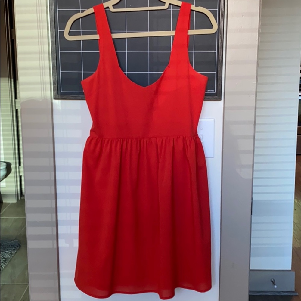 Red dress
